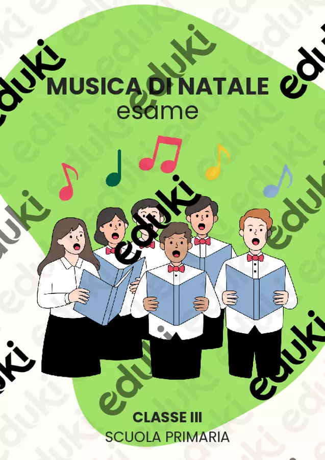 Musica di Natale (esame) Compiti in classe/Test - Musica di Natale (esame) - Scuola a Colori - Pagina di copertina