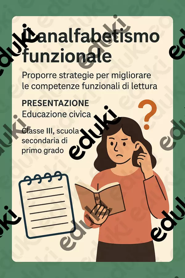 Proporre strategie per migliorare le competenze funzionali di lettura. Presentazioni / Lavagne - Proporre strategie per migliorare le competenze funzionali di lettura. - Maestra di Italiano - Pagina di copertina
