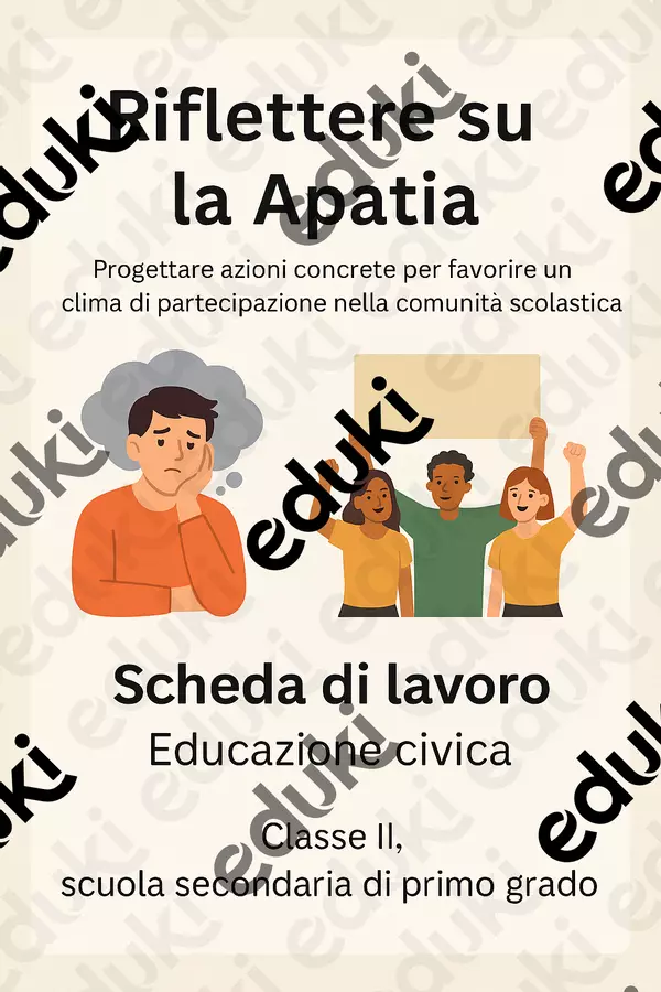 Progettare azioni concrete per favorire un clima di partecipazione nella comunità scolastica. Schede informative - Progettare azioni concrete per favorire un clima di partecipazione nella comunità scolastica. - Maestra di Italiano - Pagina di copertina