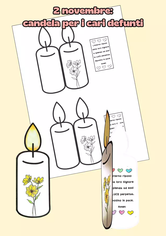 2 novembre: Una candela per i cari defunti Materiale interattivo - 2 novembre: Una candela per i cari defunti - La maestra di Nuvola - Pagina di copertina