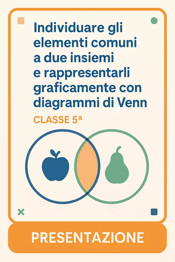 PRES elementi comuni insiemi e diagrammi di Venn Presentazioni / Lavagne - PRES elementi comuni insiemi e diagrammi di Venn - Matematica Insieme - Pagina di copertina
