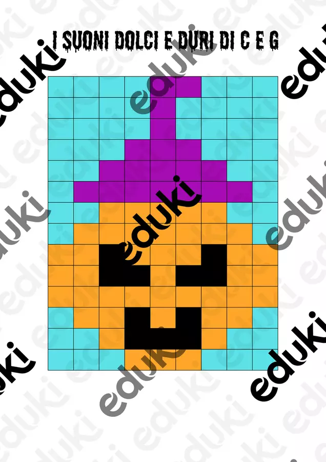 Pixel art Halloween classe seconda Esercizi - Pixel art Halloween classe seconda - Maestra Kya - Pagina di copertina