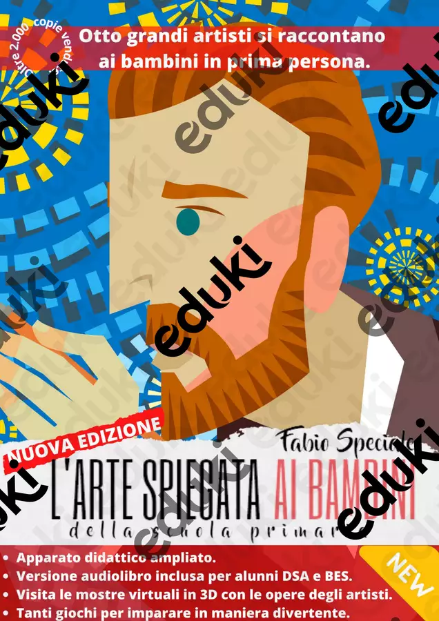L' Arte spiegata ai bambini (ebook 144 pagine) Opere didattiche / Libri di testo - L' Arte spiegata ai bambini (ebook 144 pagine) - Maestro Fabio Giochiecolori - Pagina di copertina