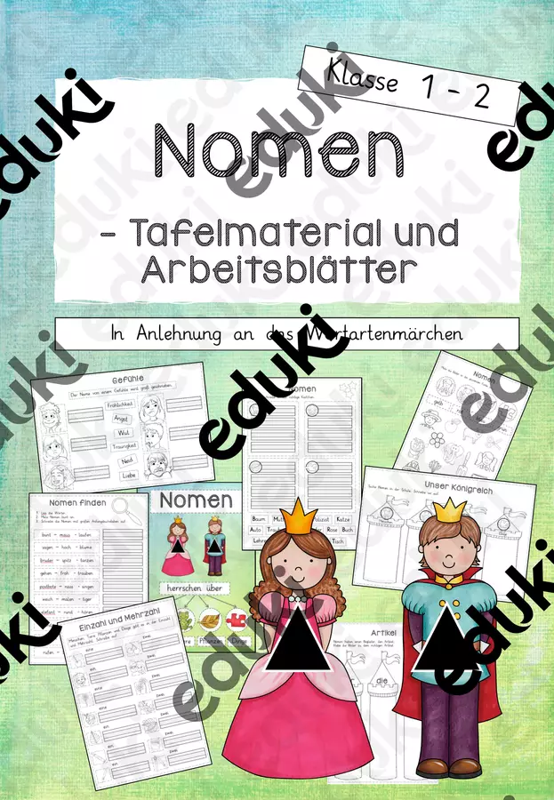 I nomi: Il principe e la principessa Nomen (fiaba sulle parti del discorso) Esercizi - I nomi: Il principe e la principessa Nomen (fiaba sulle parti del discorso) - Fraulein_Lehrerin - Pagina di copertina