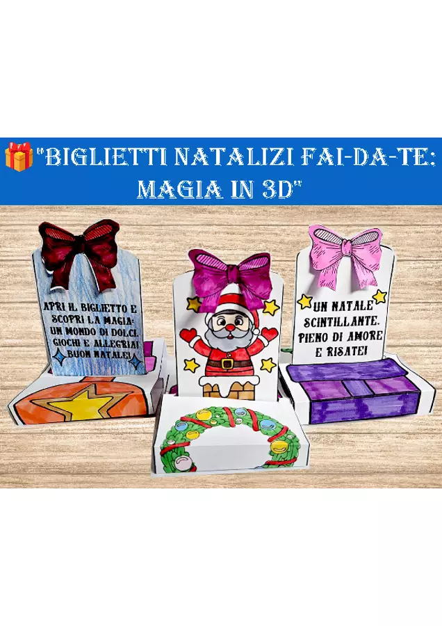 🎄 Biglietti Pop-up di Natale Flashcard - 🎄 Biglietti Pop-up di Natale - Nikki_Giochi - Pagina di copertina