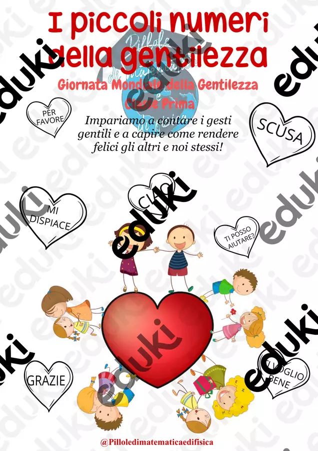 I Piccoli Numeri Della Gentilezza- Classe Prima Esercizi - I Piccoli Numeri Della Gentilezza- Classe Prima - Pillole di matematica e di fisica - Pagina di copertina