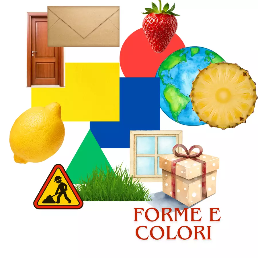60 schede Forme e Colori per bambini Clipart / Immagini originali - 60 schede Forme e Colori per bambini - Mindy Edu_Ped - Pagina di copertina