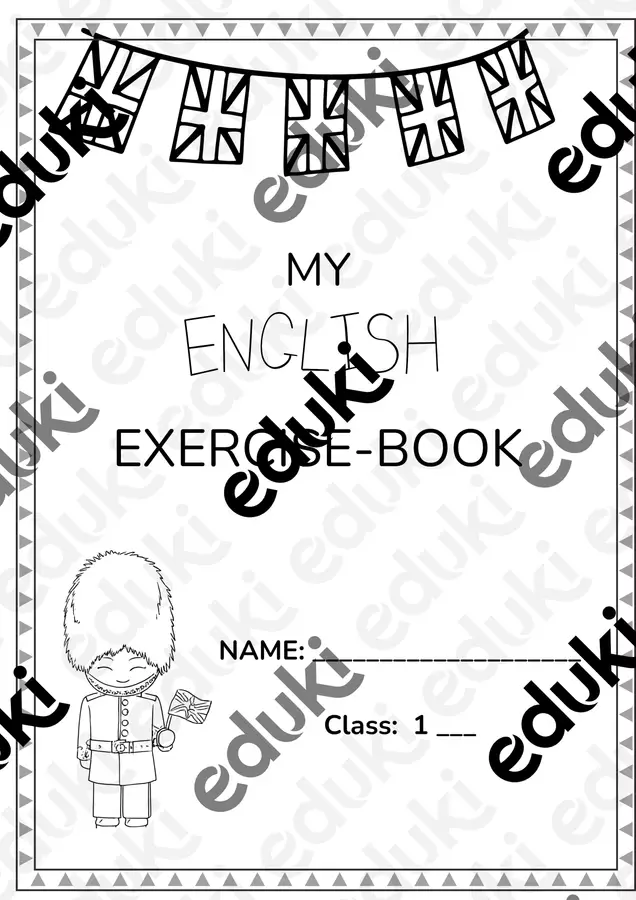 Quaderno di inglese Classe 1 Esercizi - Quaderno di inglese Classe 1 - Maestradituttounpò - Pagina di copertina