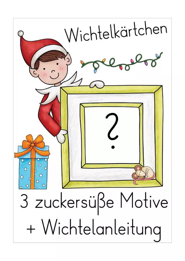 Wichteln attività culturale gratuita per imparare il tedesco a Natale I Weihnachten in Deutschland Materiale per pittura e bricolage - Wichteln attività culturale gratuita per imparare il tedesco a Natale I Weihnachten in Deutschland - Better Teaching Resources - Pagina di copertina
