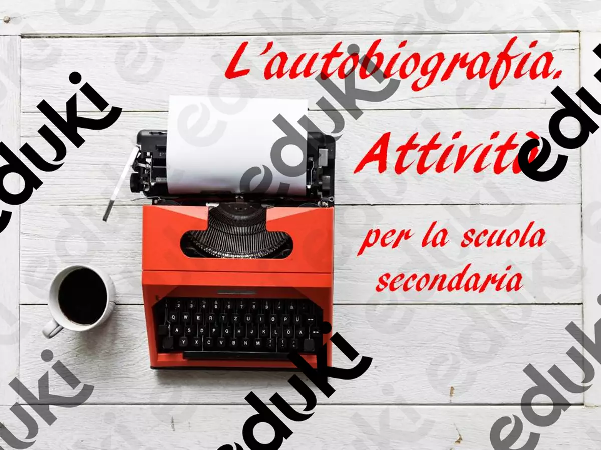 L'autobiografia. Attività per la scuola secondaria. Schede informative - L'autobiografia. Attività per la scuola secondaria. - Prof. Daniela Solenghi - Pagina di copertina