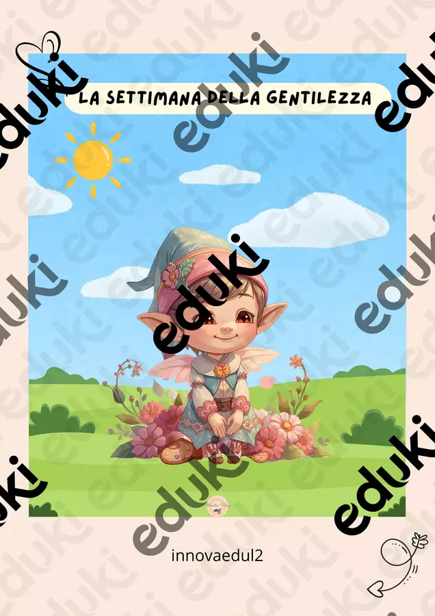 La settimana della Gentilezza, attività didattiche Speciali Materiale di supporto/inclusione - La settimana della Gentilezza, attività didattiche Speciali - Maestra Mony - Pagina di copertina