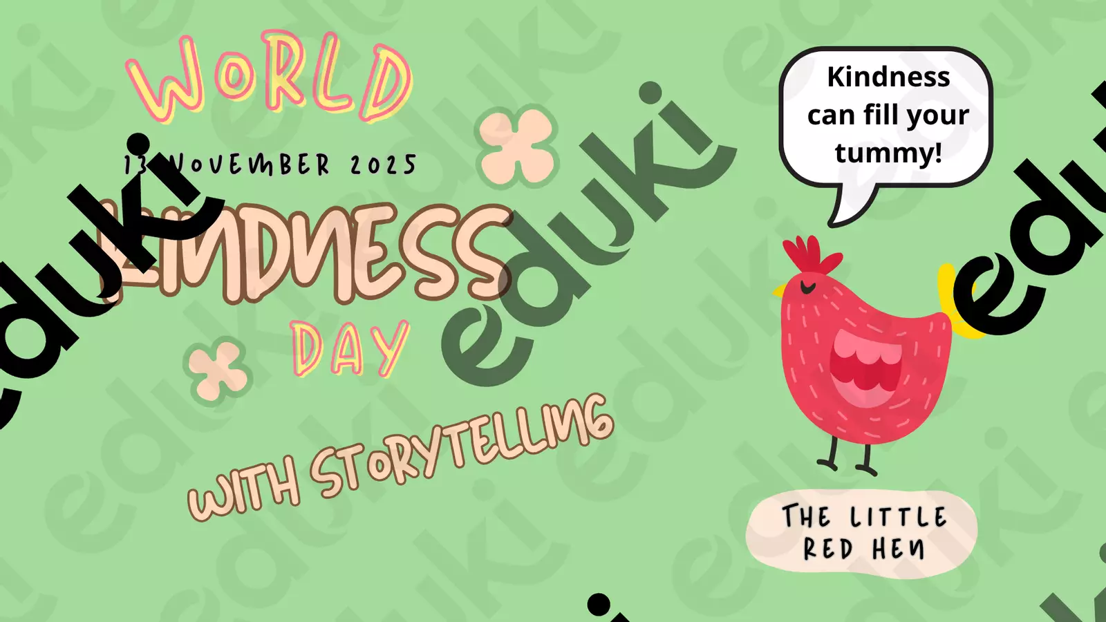 World Kindness Day: THE LITTLE RED HEN Esercizi - World Kindness Day: THE LITTLE RED HEN - Inglese-senza-sbadigli - Pagina di copertina