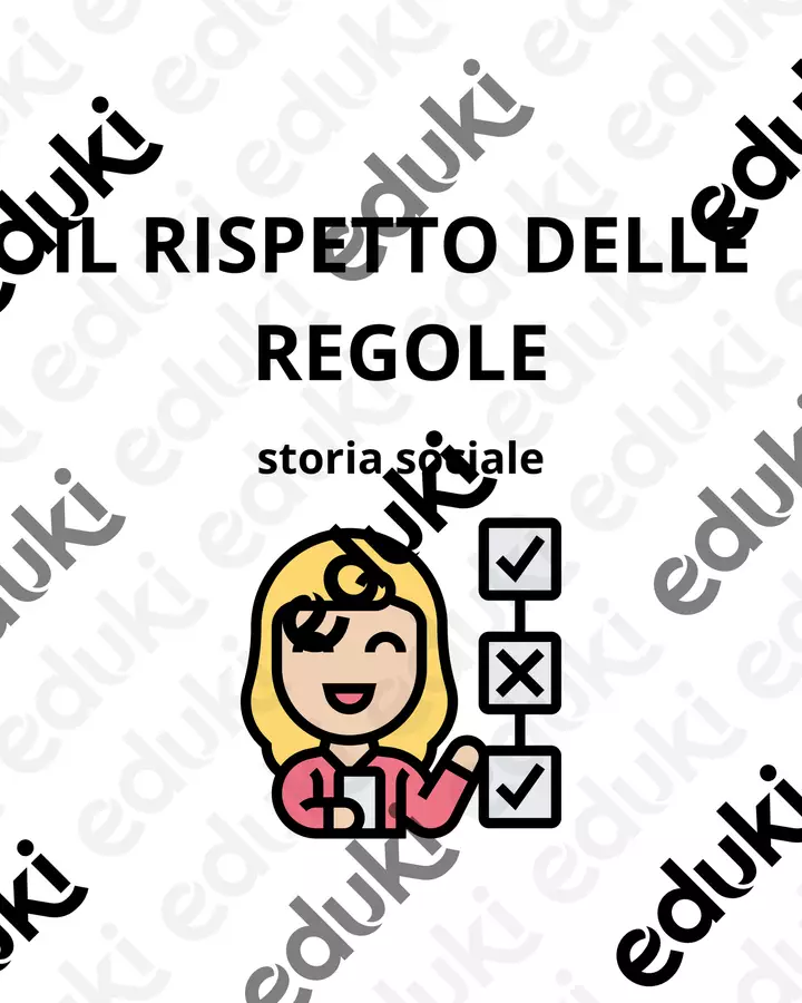 Storia sociale Il Rispetto delle regole Materiale di supporto/inclusione - Storia sociale Il Rispetto delle regole - pedagogist_at_work - Pagina di copertina
