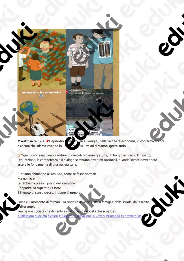 Cambiare si può Schede informative - Cambiare si può - Maestro in camicia - Pagina di copertina