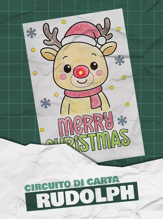 Circuito di Carta - Natale con Rudolph Esperimenti - Circuito di Carta - Natale con Rudolph - Maestro Francesco - Pagina di copertina