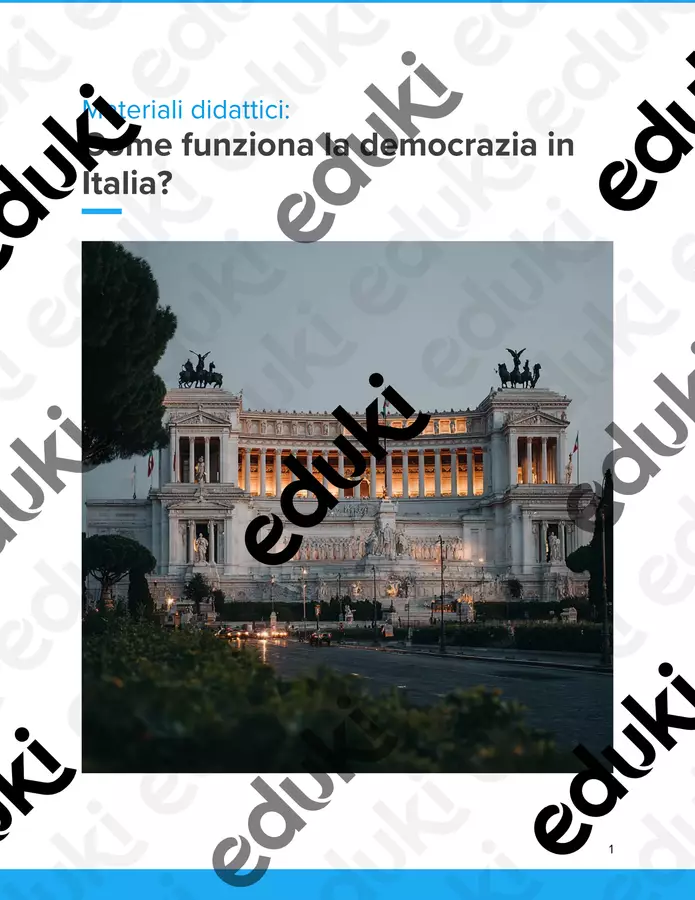 La democrazia in Italia – Lezione di educazione civica per la scuola media Piani di lezione - La democrazia in Italia – Lezione di educazione civica per la scuola media - selbstorientiert - Pagina di copertina