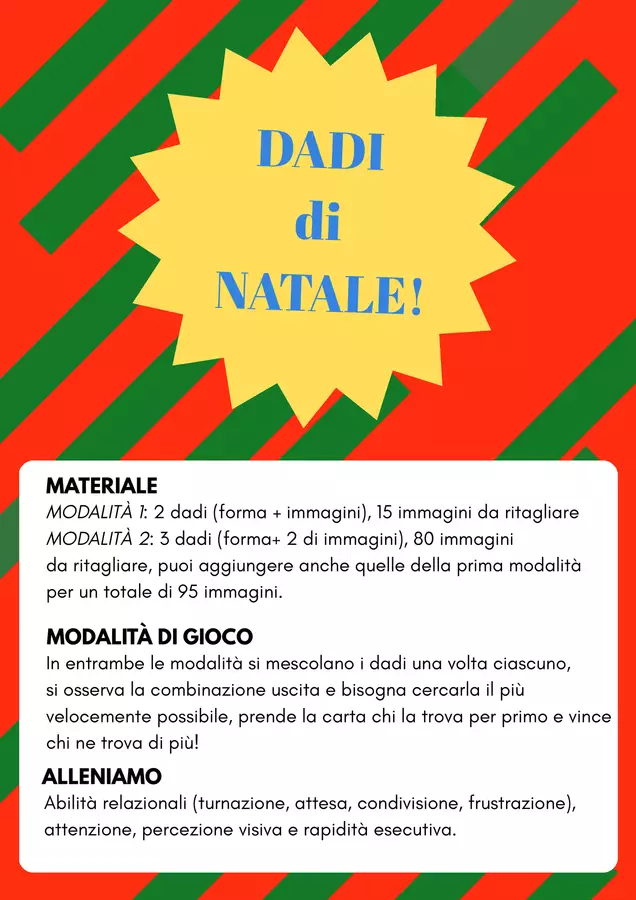 Dadi di Natale Giochi - Dadi di Natale - Cristina - Pagina di copertina