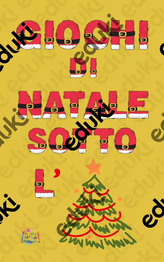 GIochi di Natale sotto l'Albero Materiale per pittura e bricolage - GIochi di Natale sotto l'Albero - Grazy_art_lab - Pagina di copertina