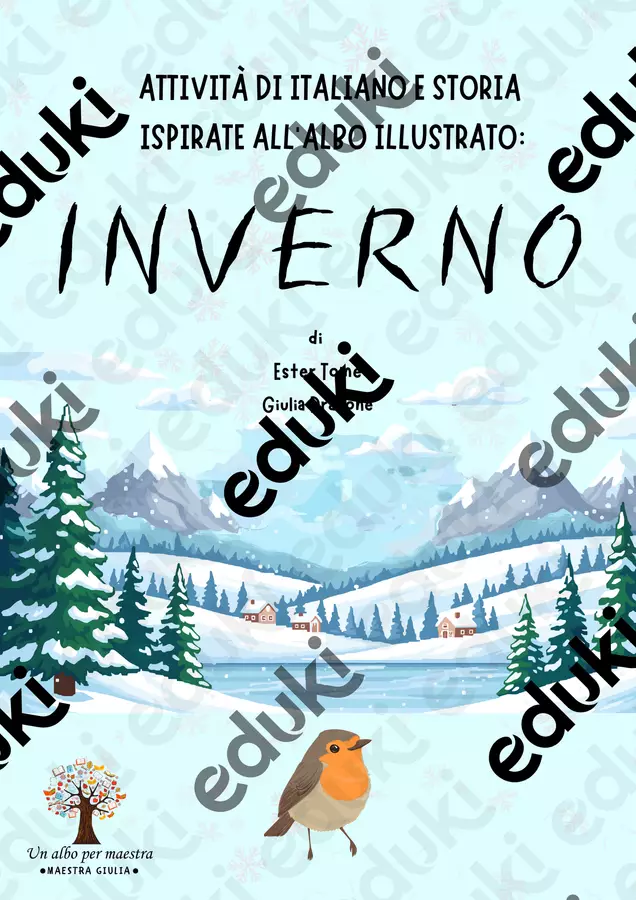 "INVERNO": attività di italiano e storia Presentazioni / Lavagne - "INVERNO": attività di italiano e storia - Un albo per maestra - Pagina di copertina