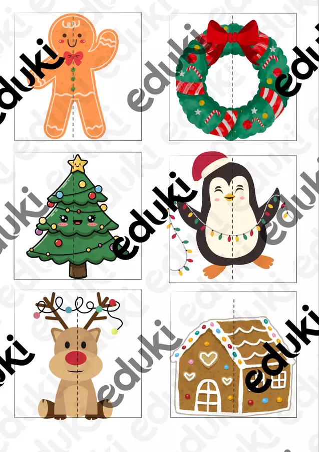 Puzzle Natale e Flaschcards Materiale di supporto/inclusione - Puzzle Natale e Flaschcards - CreaLabFrancy86 - Pagina di copertina