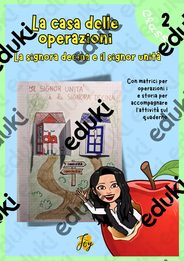 Operazioni in colonna classe seconda Materiale di supporto/inclusione - Operazioni in colonna classe seconda - MaestraJoy - Pagina di copertina