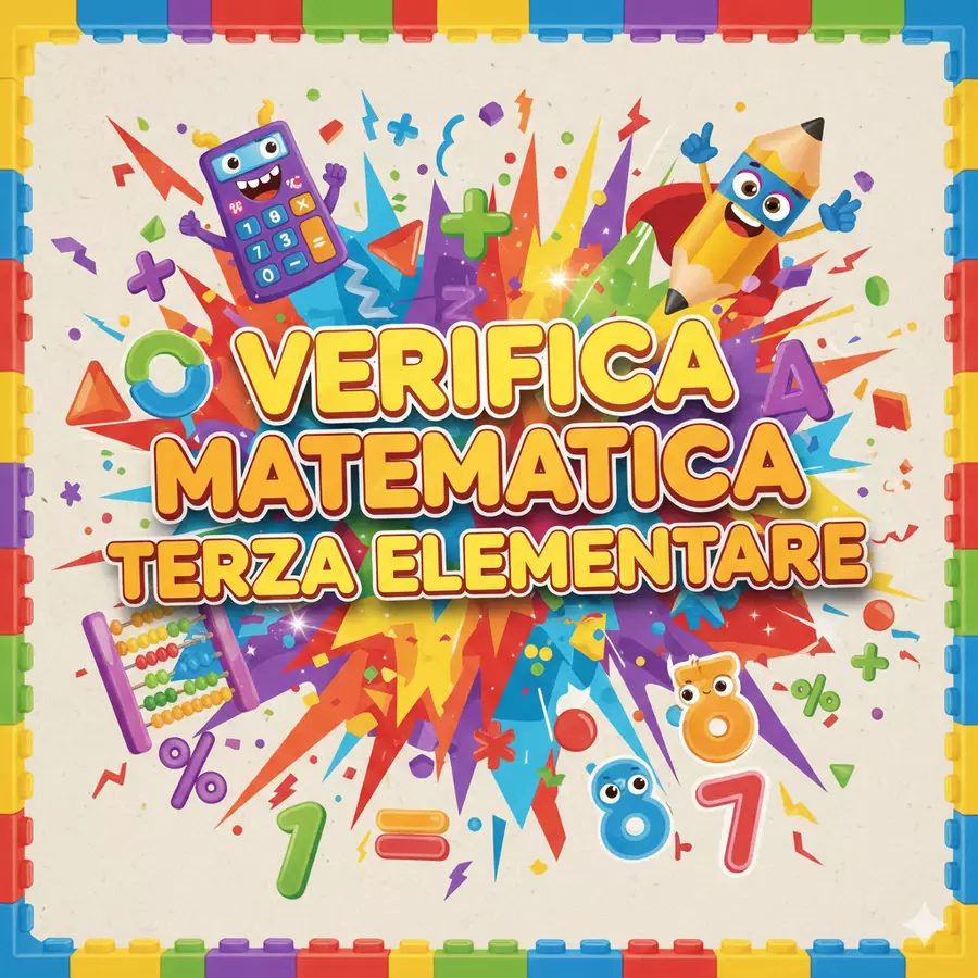 Verifica Di matematica per la Classe Terza Elementare📚✏️ Compiti in classe/Test - Verifica Di matematica per la Classe Terza Elementare📚✏️ - mammaestraatempopieno - Pagina di copertina