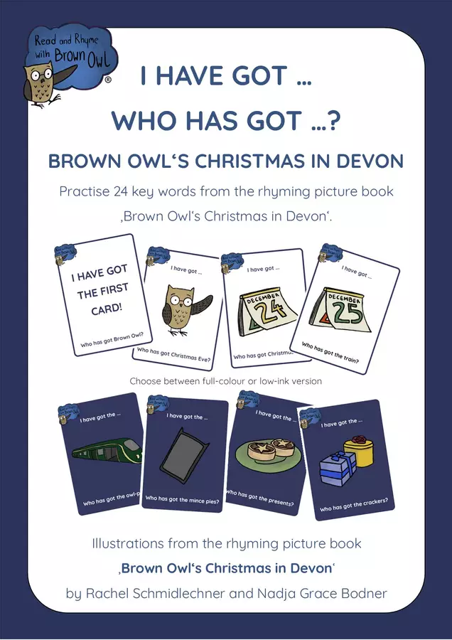 Christmas in Devon - I HAVE GOT, WHO HAS GOT? Materiale interattivo - Christmas in Devon - I HAVE GOT, WHO HAS GOT? - Read and Rhyme with Brown Owl - Pagina di copertina
