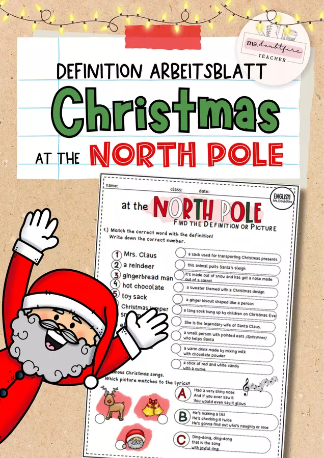 Christmas: Worksheet I Natale: scheda di lavoro - trova la definizione Esercizi - Christmas: Worksheet I Natale: scheda di lavoro - trova la definizione - ms.doubtfire - Pagina di copertina