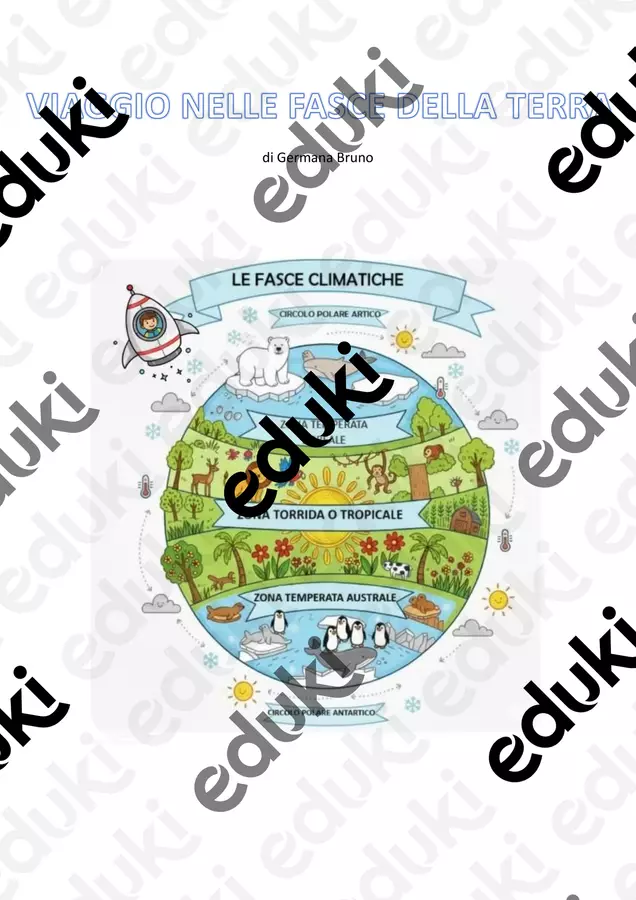 Viaggio nelle fasce climatiche della Terra Schede informative - Viaggio nelle fasce climatiche della Terra - Germana Bruno - Pagina di copertina