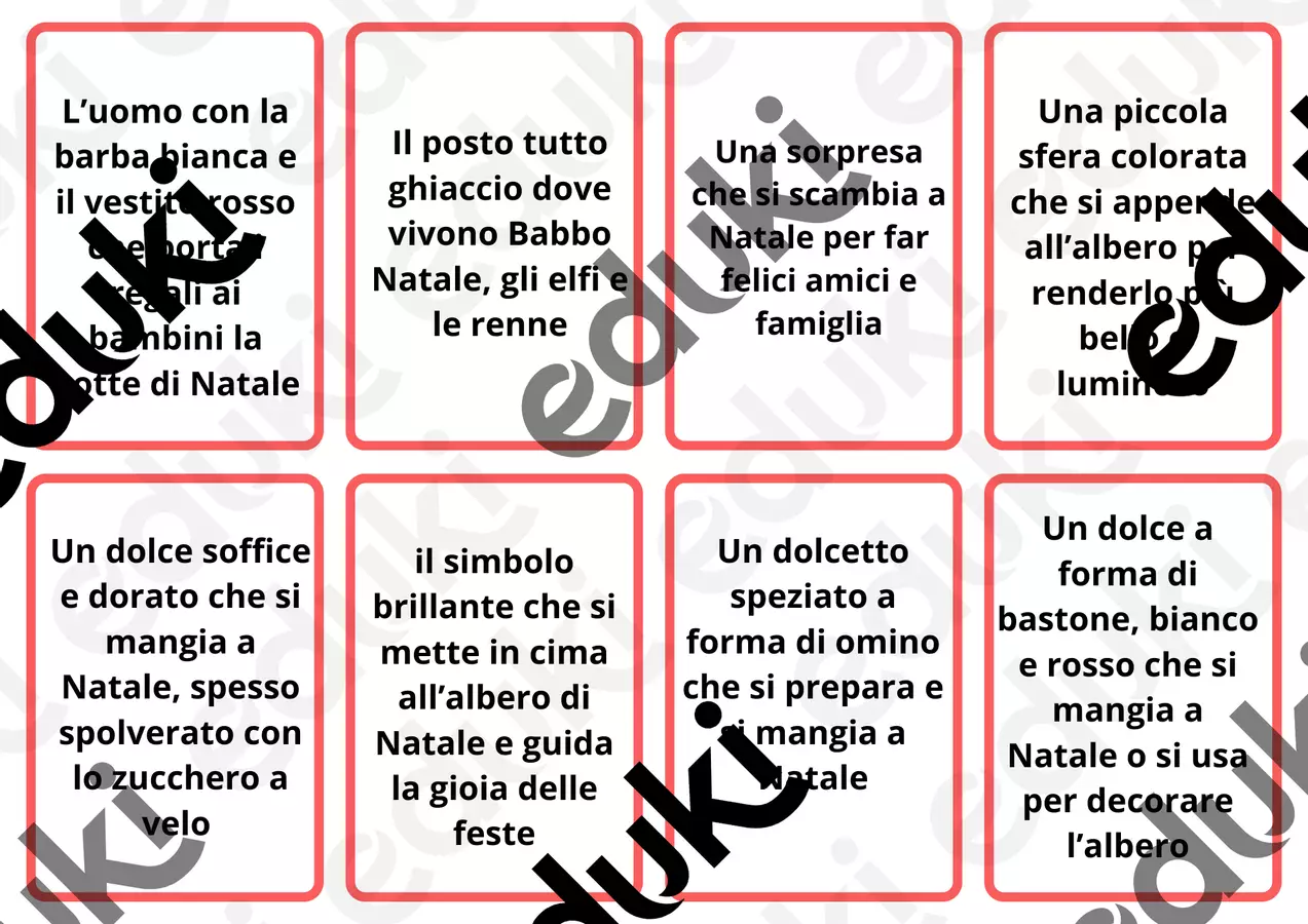TOMBOLA DI NATALE Giochi - TOMBOLA DI NATALE - Logopedista Martina - Pagina di copertina