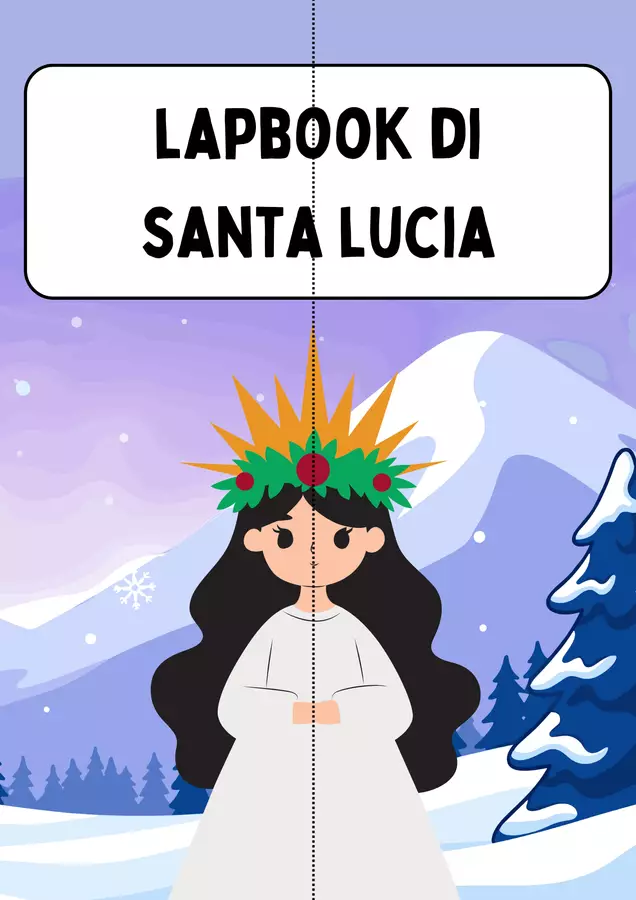 Lapbook di Santa Lucia Altro tipo di materiale - Lapbook di Santa Lucia - MilleLibriPerBambini - Pagina di copertina