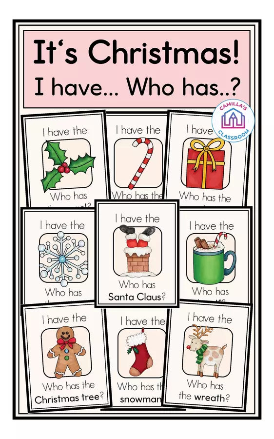 Christmas - I have... Who has..? Game Giochi - Christmas - I have... Who has..? Game - Camilla's Classroom - Pagina di copertina