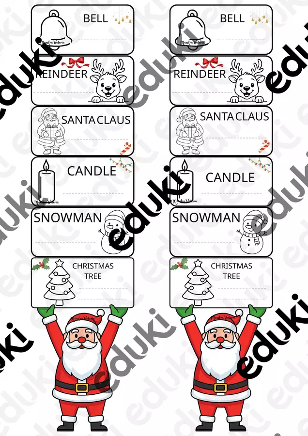 Attività di Natale Esercizi - Attività di Natale - Maestra Valeria 88 - Pagina di copertina