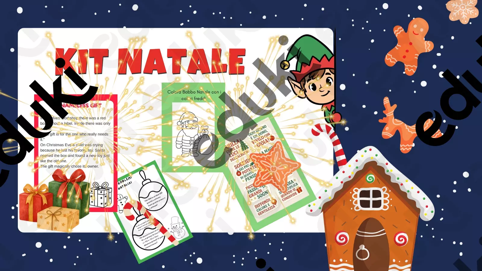 Kit Natale per tutte le classi di primaria Esercizi - Kit Natale per tutte le classi di primaria - Ma_estramarta - Pagina di copertina
