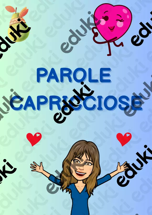 PAROLE CAPRICCIOSE e QU Esercizi - PAROLE CAPRICCIOSE e QU - Maestra*Fede - Pagina di copertina