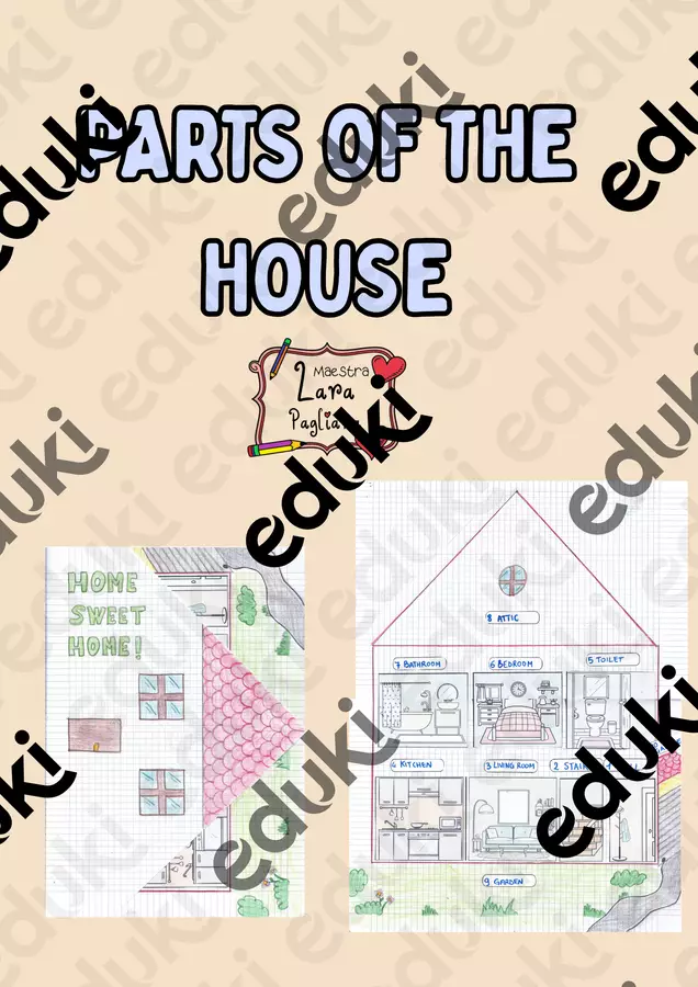 Parts of the house Altro tipo di materiale - Parts of the house - Maestra Lara Pagliara - Pagina di copertina