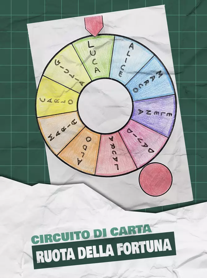 Circuito di carta - Ruota della fortuna Esperimenti - Circuito di carta - Ruota della fortuna - Maestro Francesco - Pagina di copertina