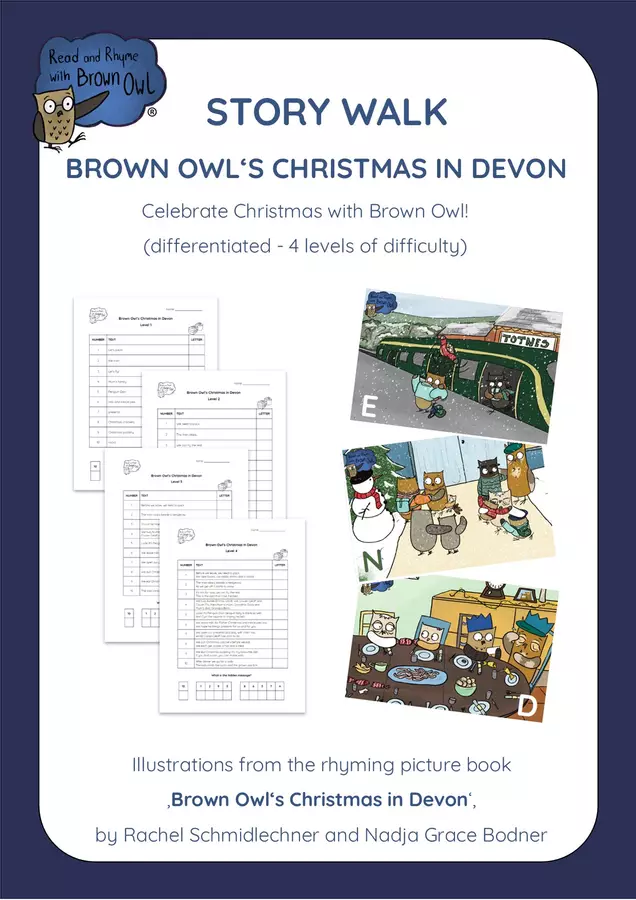 Christmas in Devon - STORY WALK Esercizi - Christmas in Devon - STORY WALK - Read and Rhyme with Brown Owl - Pagina di copertina