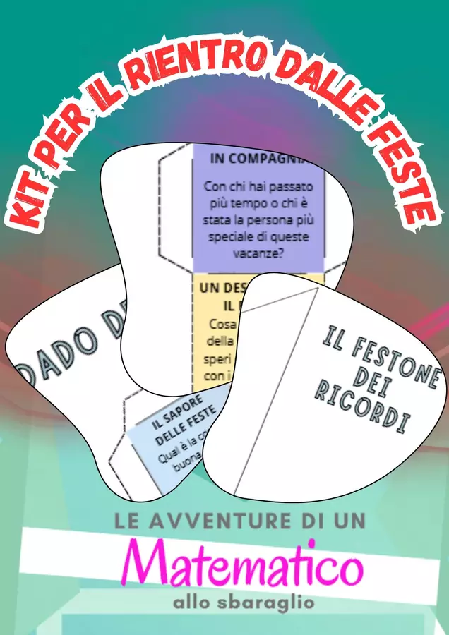 KIT per il rientro dalle feste Materiale di supporto/inclusione - KIT per il rientro dalle feste - Le Avventure di un Matematico allo Sbaraglio - Pagina di copertina