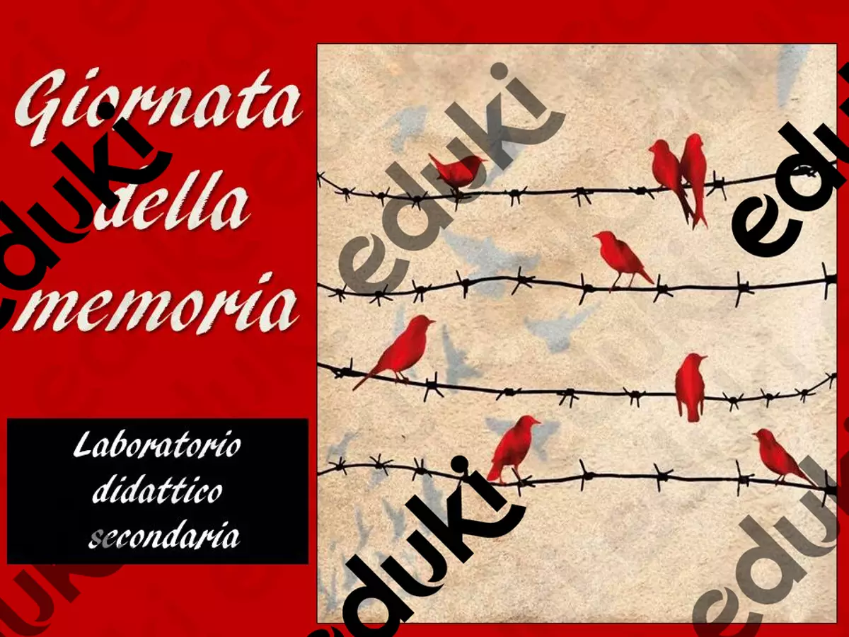 Giornata della memoria. Laboratorio didattico. Programmi scolastici / Materiali per docenti - Giornata della memoria. Laboratorio didattico. - Prof. Daniela Solenghi - Pagina di copertina
