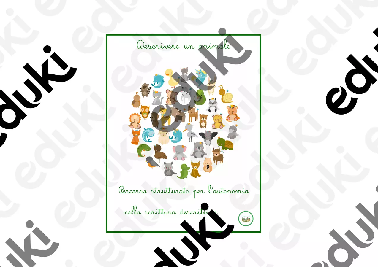 Carte per descrivere-italiano classi 2-5 Altro tipo di materiale - Carte per descrivere-italiano classi 2-5 - montessorianamentelucca - Pagina di copertina