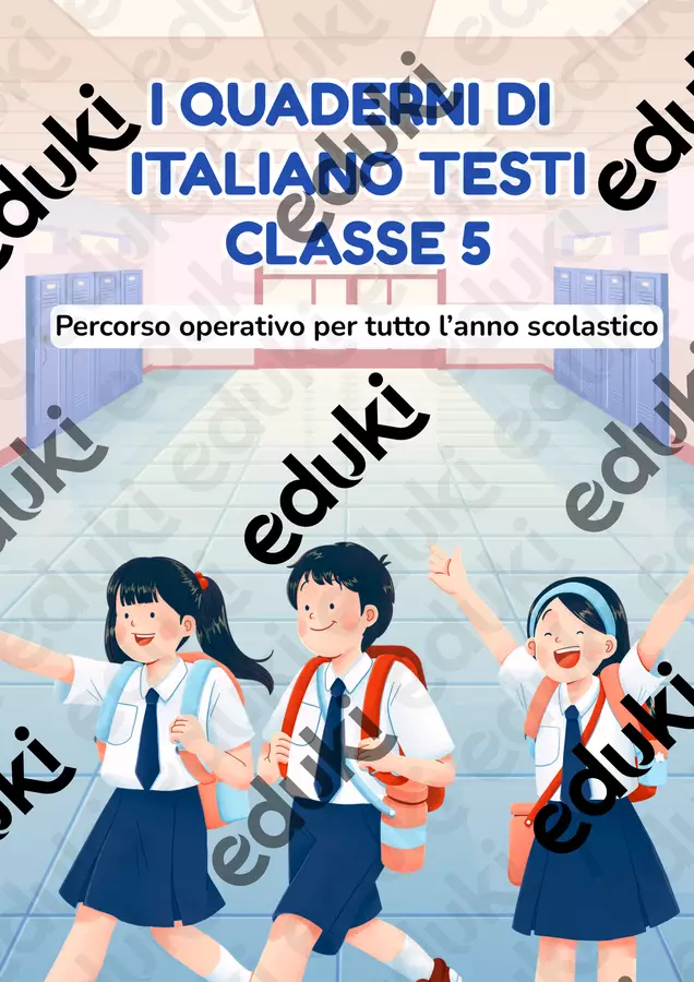 I Quaderni di italiano testi classe quinta Programmi scolastici / Materiali per docenti - I Quaderni di italiano testi classe quinta - Maestra Sabry - Pagina di copertina