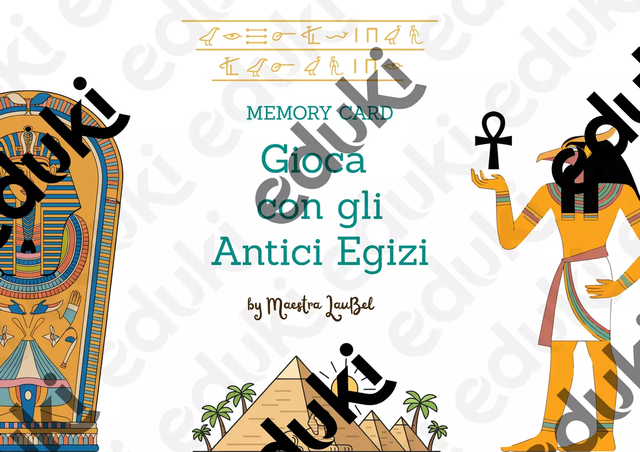 Egizi_Memory Materiale di supporto/inclusione - Egizi_Memory - Maestra Laubel - Pagina di copertina