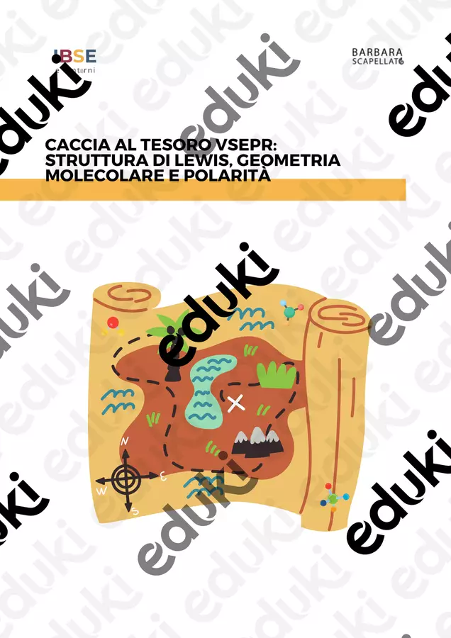 Caccia al Tesoro VSEPR Giochi - Caccia al Tesoro VSEPR - Barbara Scapellato - IBSE e dintorni - Pagina di copertina