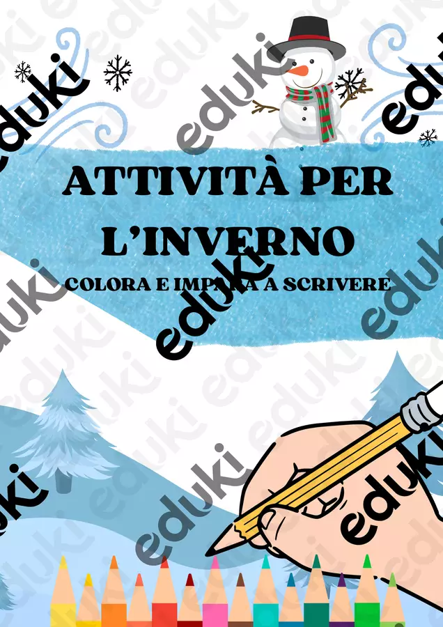 Attività per l'Inverno: Coloro e Imparo a scrivere! Materiale di supporto/inclusione - Attività per l'Inverno: Coloro e Imparo a scrivere! - SostegnO 2.0 - Pagina di copertina