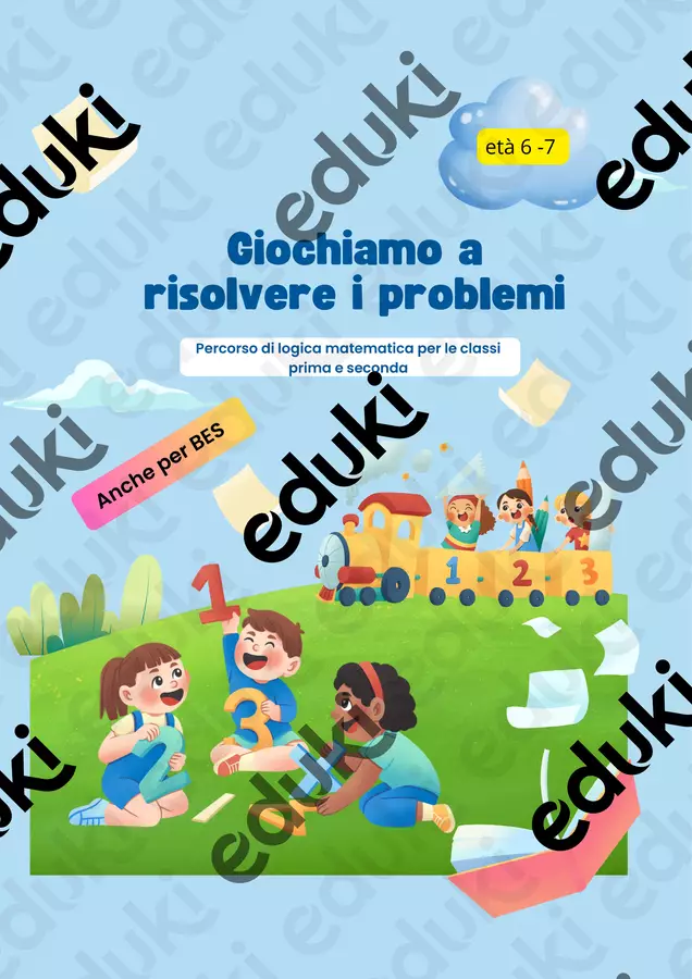 Giochiamo a risolvere i problemi Esercizi - Giochiamo a risolvere i problemi - Maestra Sabry - Pagina di copertina