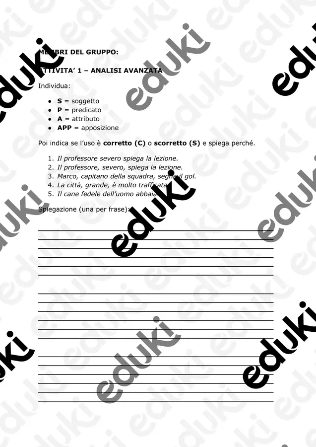 La frase espansa: chirurghi della frase! Esercizi - La frase espansa: chirurghi della frase! - A lovely prof - Pagina di copertina