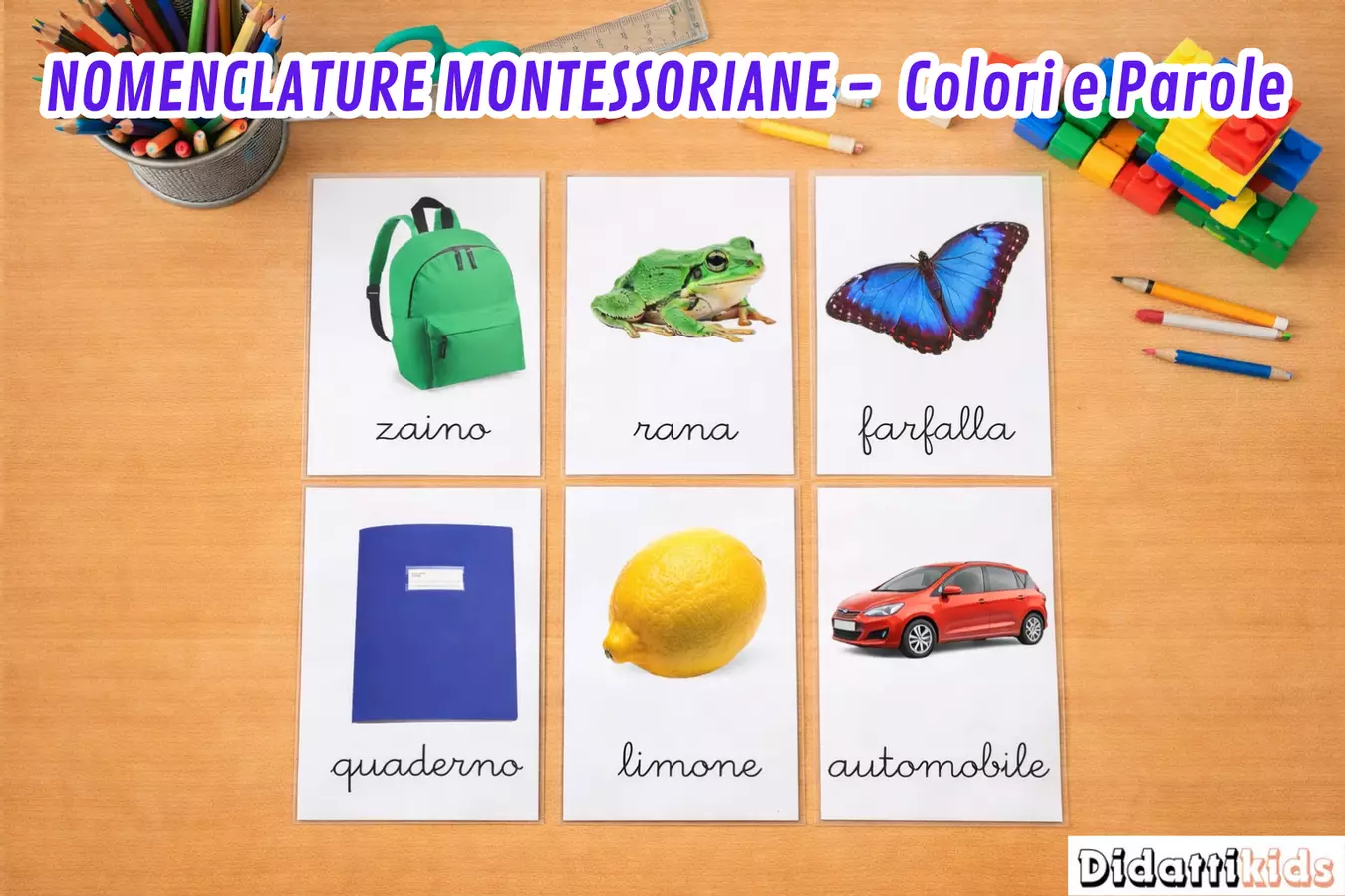 Nomenclature Montessoriane - Colori e Colori Materiale di supporto/inclusione - Nomenclature Montessoriane - Colori e Colori - DidattiKids 🌸 Silvia - Pagina di copertina
