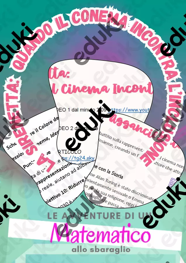 La Sirenetta: quando il cinema incontra l'inclusione Materiale di supporto/inclusione - La Sirenetta: quando il cinema incontra l'inclusione - Le Avventure di un Matematico allo Sbaraglio - Pagina di copertina