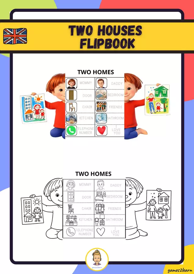 Two Homes Flipbook Esercizi - Two Homes Flipbook - games2learn - Pagina di copertina